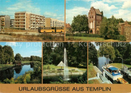 73600022 Templin Ringstrasse Wohnsiedlung Stadtmauer Prenzlauer Tor Templiner Ka - Templin