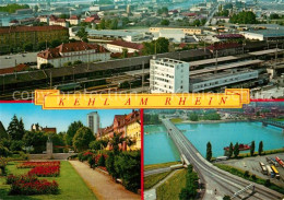 73599920 Kehl Rhein Hauptbahnhof Europabruecke Rosengarten Denkmal Kehl Rhein - Kehl