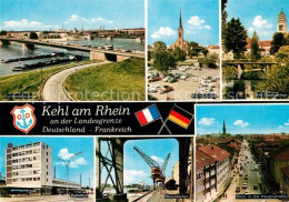 73599913 Kehl Rhein Landesgrenze Deutschland Frankreich Europabruecke Marktplatz - Kehl