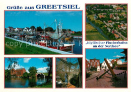 73599888 Greetsiel Fischerhafen Erholungsort Nordseekueste Fischkutter Schoepfwe - Krummhoern