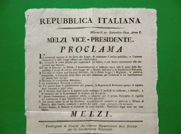 D-IT Repubblica Italiana Di NAPOLEONE Milano 1802 - Historical Documents