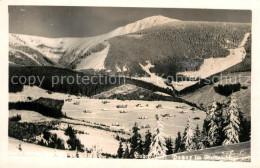 73599845 Petzer Tschechien Winterlandschaft Riesengebirge Petzer Tschechien - Czech Republic