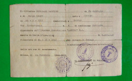 D-IT RSI LASCIAPASSARE Repubblica Sociale Italiana SENAGO (MILANO) 1944 - Historical Documents