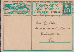 1928,Schweiz Postkarte Zum:CH 115y-001, 10 Cts Blaugrün AMDEN / ST. Gallen, ⵙ ST GALLEN - Interi Postali