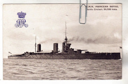 CPA MARINE NAVIRE DE GUERRE CUIRASSE ANGLAIS HMS H.M.S. PRINCESS ROYAL BATTLE CRUISER - Guerre