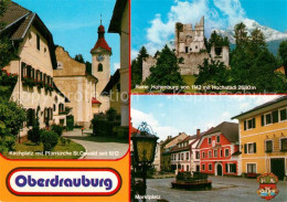 73599666 Oberdrauburg Kaernten Kirchplatz Pfarrkirche St. Oswald Marktplatz Ruin - Autres & Non Classés