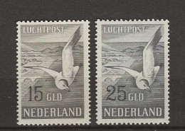 1951 MH/*  Nederland, NVPH LP12-13 - Airmail