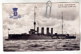 CPA MARINE NAVIRE DE GUERRE CROISEUR LOURD ANGLAIS HMS H.M.S. DARTMOUTH - Guerre