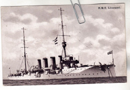 CPA MARINE NAVIRE DE GUERRE CROISEUR LOURD ANGLAIS HMS H.M.S.LIVERPOOL - Guerra