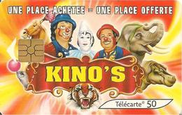 CARTE-PUBLIC-F 1090--50U-GEM2-CIRQUE KINOS-PARIS-UTILISE-TB E- - 2000