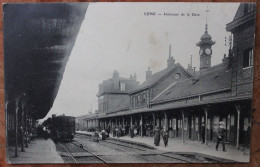 LENS (62) - INTERIEUR DE LA GARE - Lens