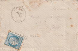 Lettre De Juillac à Beaulieu LSC - 1849-1876: Classic Period