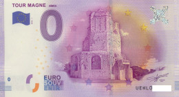 Vends Billet Souvenir Touristique 0€ Tour Magne Nîmes 2016-1 UEHL - Autres & Non Classés