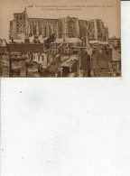 CPA 02 AISNE ST-QUENTIN BOMBARDEE LA BASILIQUE VUE GENERALE DES RUINES CARTE ECRITE /69 - Weltkrieg 1914-18