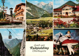 73599176 Ruhpolding Sonntagshorn Dorfplatz Kurhaus Rauschbergbahn Trachtentanz R - Ruhpolding