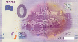 Vends Billet Souvenir Touristique 0€ Beziers 2016-1 UEHN - Other & Unclassified