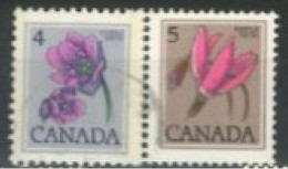 CANADA - 1977, FLOWERS & LEAVES STAMPS SET OF 5, USED. - Gebraucht