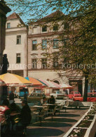 73599077 Swidnica Fragment Rynku Marktplatz StrassenCafe Swidnica - Pologne