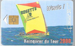 CARTE-PUBLIC-F 1094--50U-GEM2-10/00-YOLE VOILE-UTILISE-TB E- - 2000