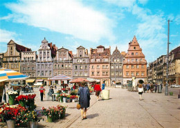 73598901 Wroclaw Plac Solny Marktplatz Giebelhaeuser Wroclaw - Pologne