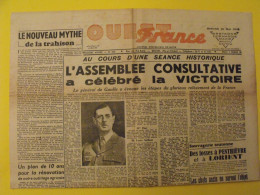 Ouest France N° 235 Du 16 Mai 1945. De Gaulle Laval Japon Mathausen Chefs Nazis Arrêtés Goering Charniers Penthièvre - Oorlog 1939-45