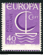 Europa '66 Lire 40 Varietà Dentellatura Spostata - Errors And Curiosities