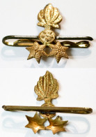 Militaria-BE-Terre-insigne De Grade_Lieutenant Grenadier_doré_ancienne Barrette De Rappel_21-01_D - Army