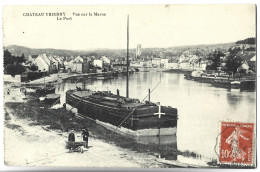 CHATEAU THIERRY - Vue Sur La Marne - Le Port - PENICHE - Chateau Thierry