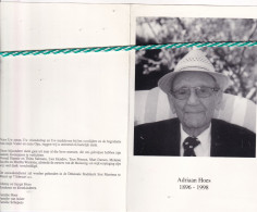 Adriaan Hoes-Van Acker, Buurmalsen 1896, Weert 1998. Honderdjarige. Vader Van Johnny Hoes. Foto - Esquela