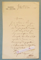 ● L.A.S 1896 Antoine PERRIER Député Savoie - Né à La Rochette - écrite De Yenne - Fut Maire Chambéry - Lettre Autographe - Politicians  & Military