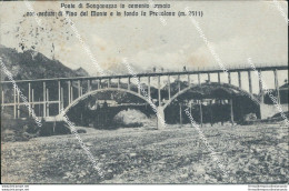 Bs313 Cartolina Ponte Di Sangovazzo In Cemento Armato 1916  Bergamo  Lombardia - Bergamo