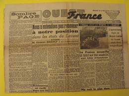 Ouest France N° 261 Du 16 Juin 1945. De Gaulle Bidault Ribbentrop Henriot  Maroc Levant Pétain - Guerre 1939-45