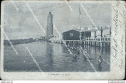 Bc390 Cartolina Livorno Citta' Il Faro Inizio 900 - Livorno