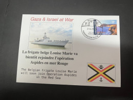 4-5-2024 (4 Z 7) GAZA War - Following Delays, The Belgian Frégate Marie Louise Deploy To Aspides Mission In Red Sea - Militaria