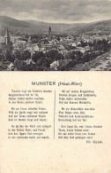 Munster - Vue Générale - Poème Sur Munster De Fr. HAAG ( Dort Liegs Du Mein Liebes Münster...) - Munster