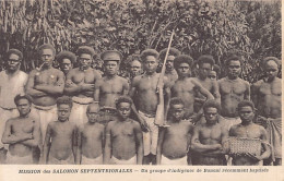 Papua New Guinea - BANONI - A Newly Baptized Group Of Natives - Publ. Mission Des Salomon Septentrionales  - Papoea-Nieuw-Guinea