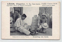 Ecuador - Confección Del Sombrero Panamá - Volver A Mallar Los Bordes Del Sombrero - Ed. Léger, Sombrerero En Paris, Fra - Ecuador