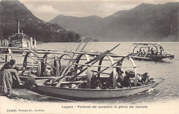 LUGANO (TI) Partenza Dei Contadini In Giorno Del Mercato - Ed. C.P.N. 10405 - Lugano