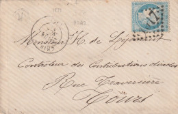 Lettre De Chinon à Tours LSC - 1849-1876: Période Classique