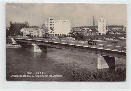 BASEL - Dreirosenbrücke Und Rheinhafen St. Johann - Verlag Gebr. Frey  - Bazel