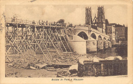 PONT A MOUSSON (54) Première Guerre Mondiale - Le Pont Détruit - Carte Allemande - Pont A Mousson