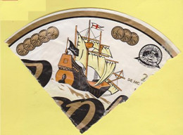 Quart D'étiquette Fromage " CAP NOIR " Fromage De La Réunion Caravelle Corsaire Sabre Bateau Pirate Flibustier_ef25 - Formaggio