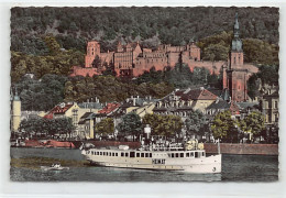 Deutschland - Heidelberg (BW) Schloß - Dampfer Heimat - Heidelberg