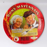 Etiquette Fromage Camenbert " BONS MAYENNAIS " (1068)_ef101 - Kaas