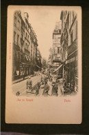 Carte Postale Ancienne - Paris -  Rue Du Temple - Animée Calèche - Autres & Non Classés