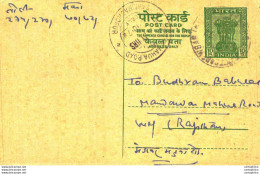 India Postal Stationery Ashoka 5ps - Postcards