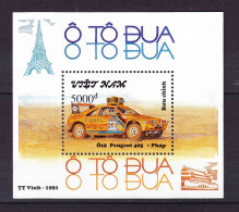 Feuillet Neuf** MNH 1991 Viêt-Nam Vietnam Voitures De Rallye Peugeot 405 Mi:VN BL89 Yt:VN BF65 - Viêt-Nam