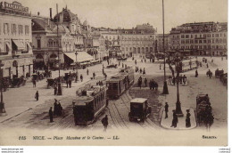 06 NICE N°115 Place Masséna Et Le Casino Paris ModesTram Tramway PUB Cinzano Liqueur Mandarinette VOIR DOS - Sonstige & Ohne Zuordnung