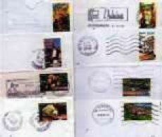 8 DES 10 TIMBRES " PORTRAIT DE RÉGIONS 2006/1 " OBLITÉRÉS SUR ENVELOPPE ENTIÈRE (051)_T1651 - Storia Postale