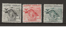 1929 MH/*  Nederland, NVPH LP6-8 - Posta Aerea